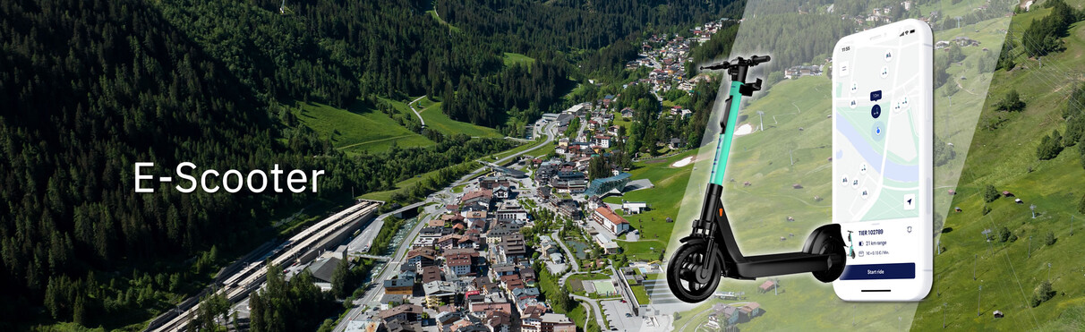 E-Scooter in St. Anton am Arlberg