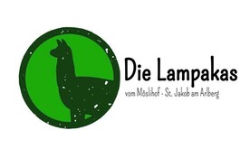 Green logo with a stylized llama and the text “Die Lampakas – vom Möslihof – St. Jakob am Arlberg