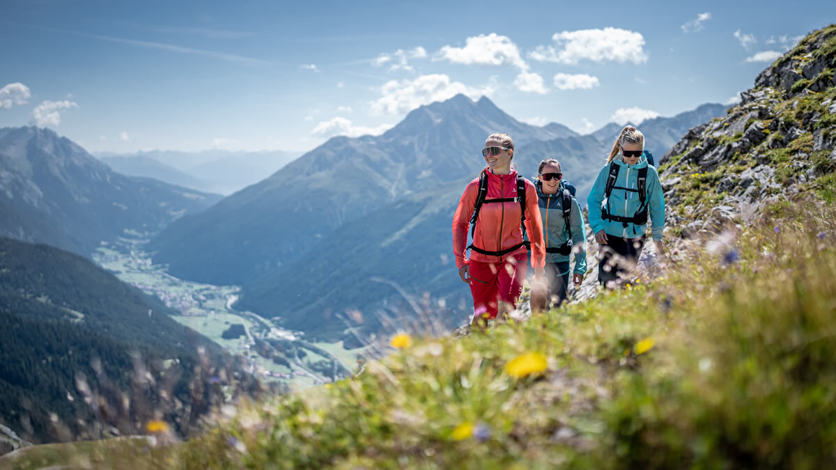 Wanderer in St. Anton am Arlberg