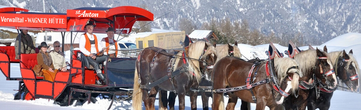 Pferdeschlittenfahrten in St. Anton am Arlberg