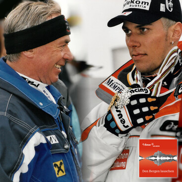 Karl Schranz und Mario Matt mit Medaille um den Hals