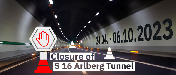 Informatie over de sluiting van de Arlbergtunnel en het transport van fietsen