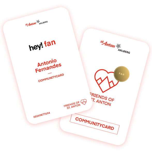 Gezeigt werden zwei Karten der Initiative „Freunde von St. Anton“.