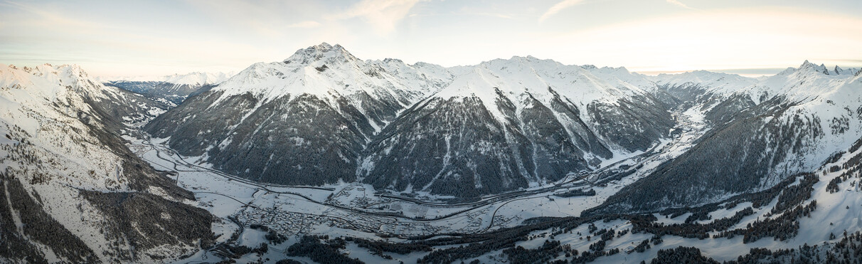 Winterpanorama der Region St. Anton am Arlberg