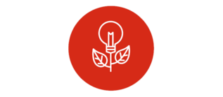 Icon of a glowing plant