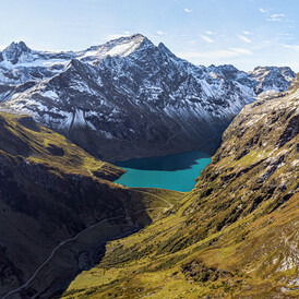 Drohnenaufnahme Kartellstausee in St. Anton am Arlberg
