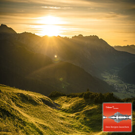 Sonnenuntergang in der Arlberger Berglandschaft
