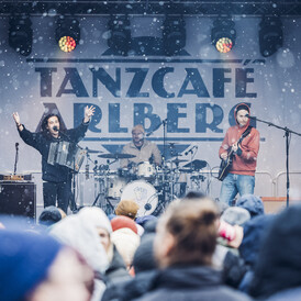 Band beim Tanzcafé Arlberg Music Festival