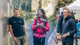 Bilder Collage von den Hauptdarstellern des Blogbeitrages Allan, Silke und Katie