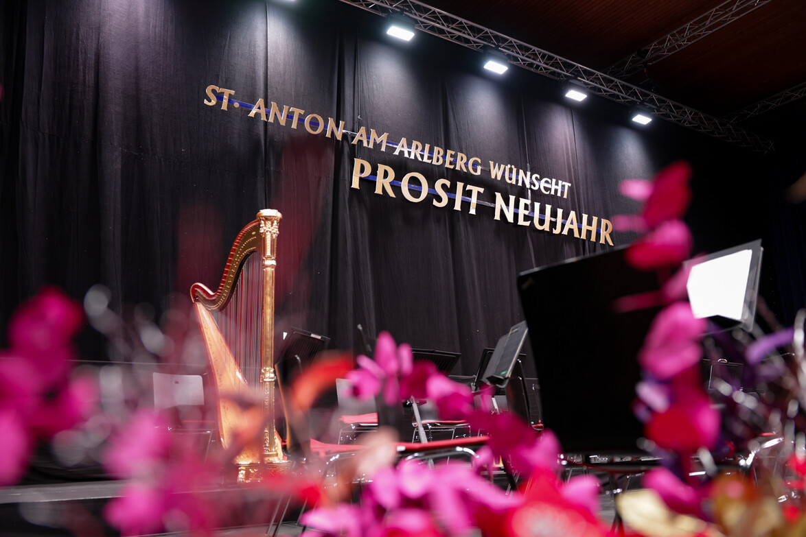 Harfe auf der Konzertbühne / Harp on the concert stage