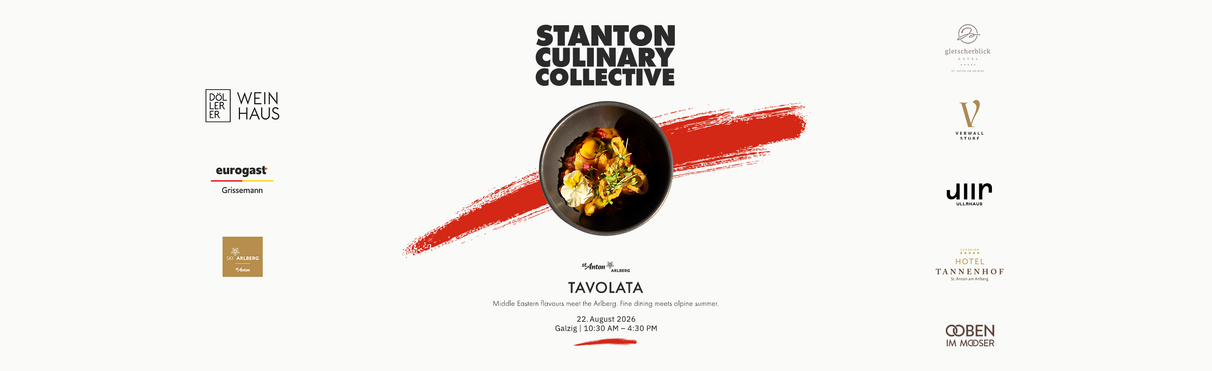 Tavolata at Galzig – a gourmet dish with a descriptive text