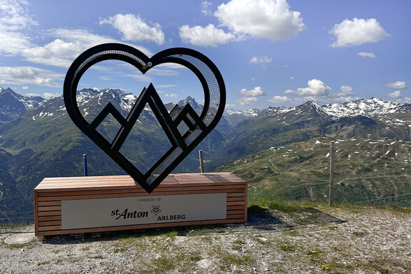 Iron Heart sculpture of the Friends of St. Anton Campaign