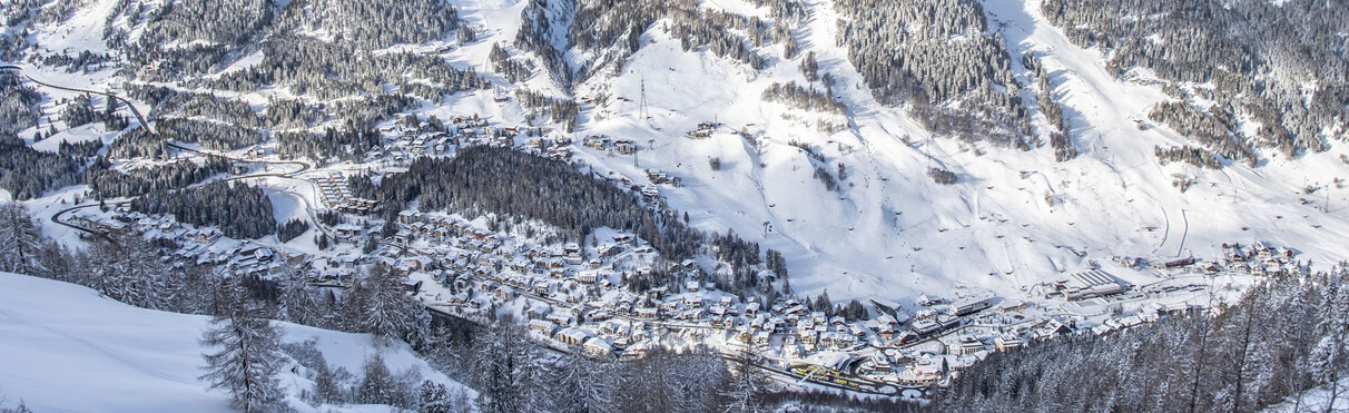 St. Anton am Arlberg in inverno- Panorama