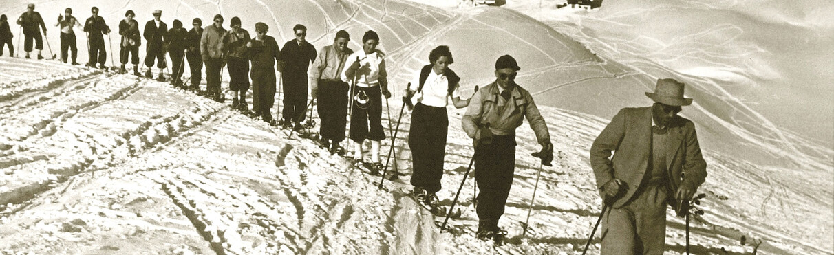 Esquiadores en el siglo XX