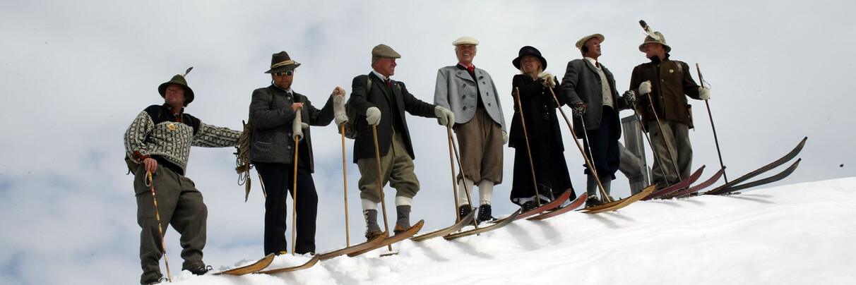 Skiers in St. Anton am Arlberg