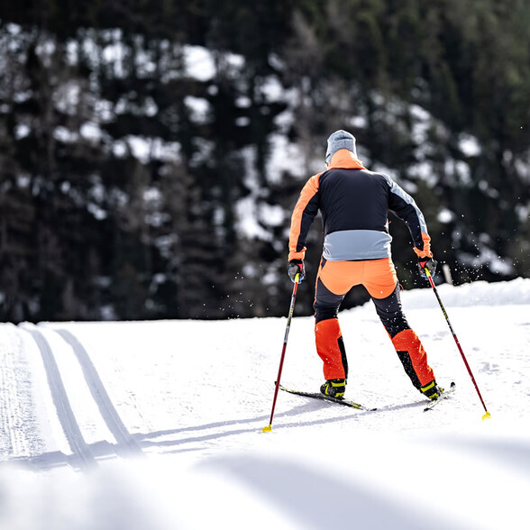Cross-country skiing in the Verwall valley