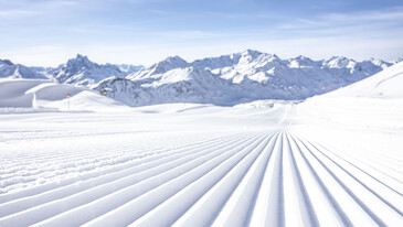 Ski slope in St. Anton am Arlberg