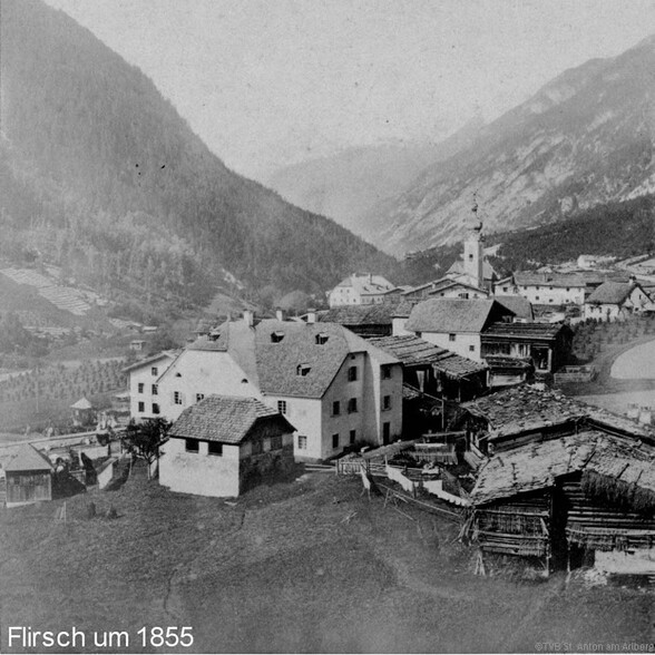 Themenweg Flirsch in alten Ansichten