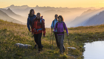 Group of hikers in the Arlberg Region