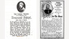 Zwei alte Sterbebildchen mit Porträts und Texten von historischen Persönlichkeiten aus der Region / Two old memorial cards with portraits and texts of historic local personalities